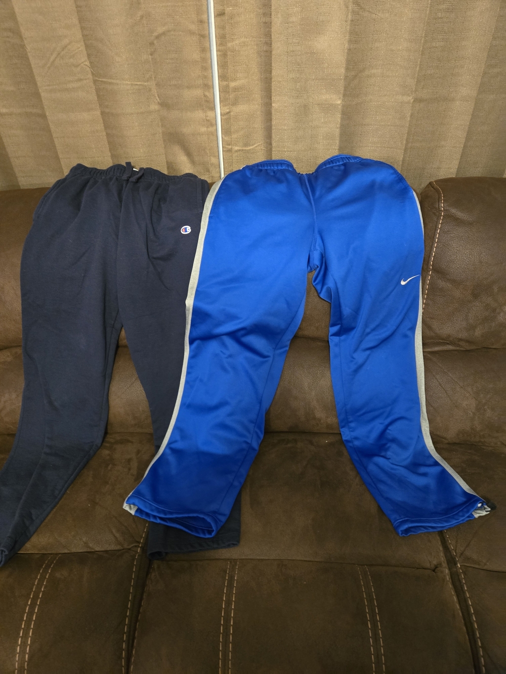 Champion Navy Jogger and Nike Royal Blue Track Pants - Mens Bottoms